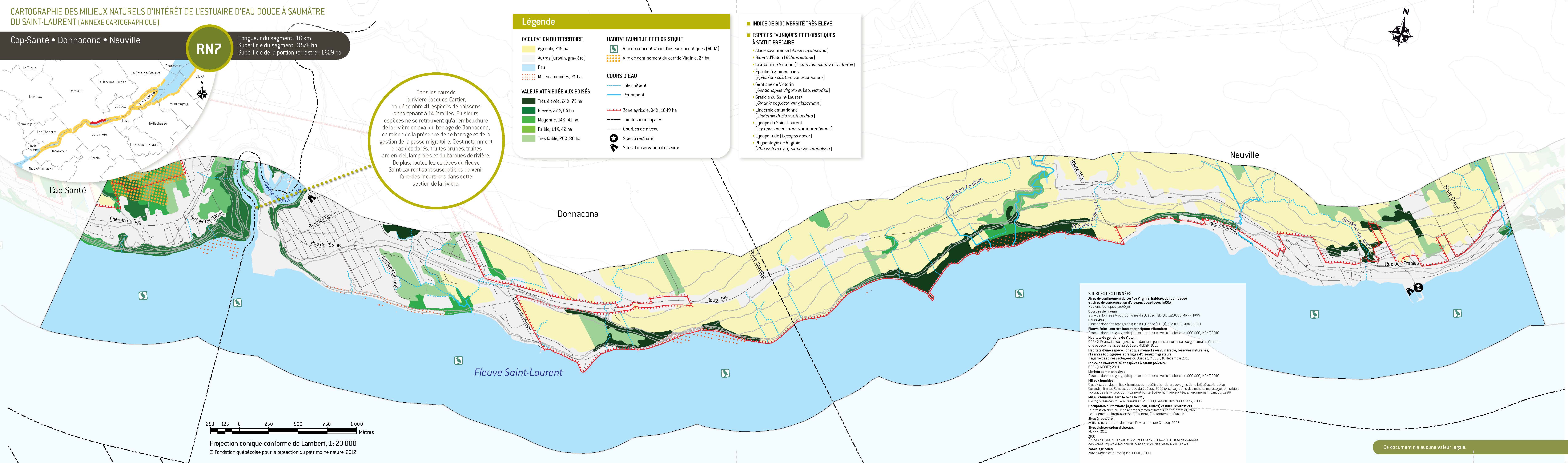 Atlas des milieux naturels d’intérêt de l’estuaire d’eau douce à saumâtre du Saint-Laurent